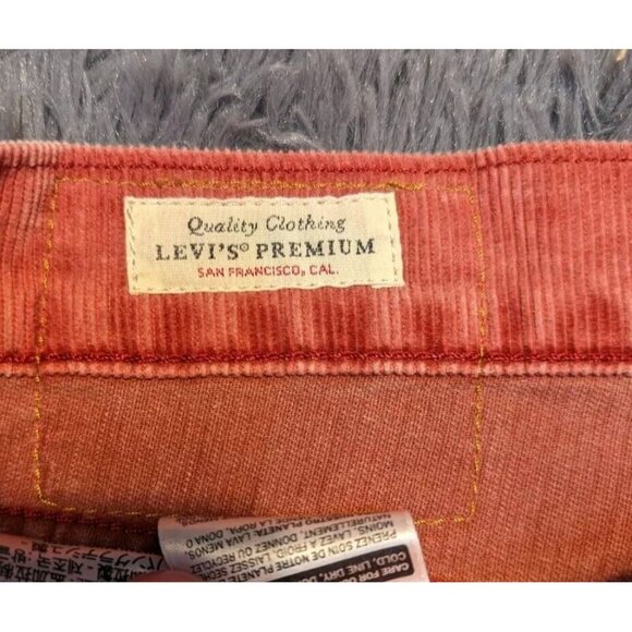 Levis 511 Corduroy Pants Size 36 x 32 Classic Salmon Pink Casual Nantucket EUC! - Picture 9 of 10